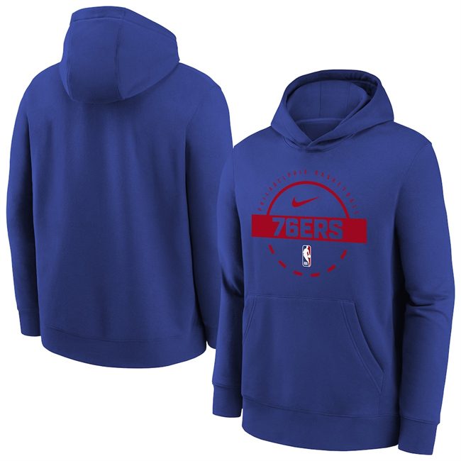 Men's Philadelphia 76ers Royal 2025/26 Practice Club Pullover Hoodie